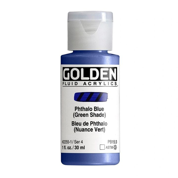 GOLDEN Fluid Acrylfarbe 30 ml – 2255 Veilchenblau (Grünstich)