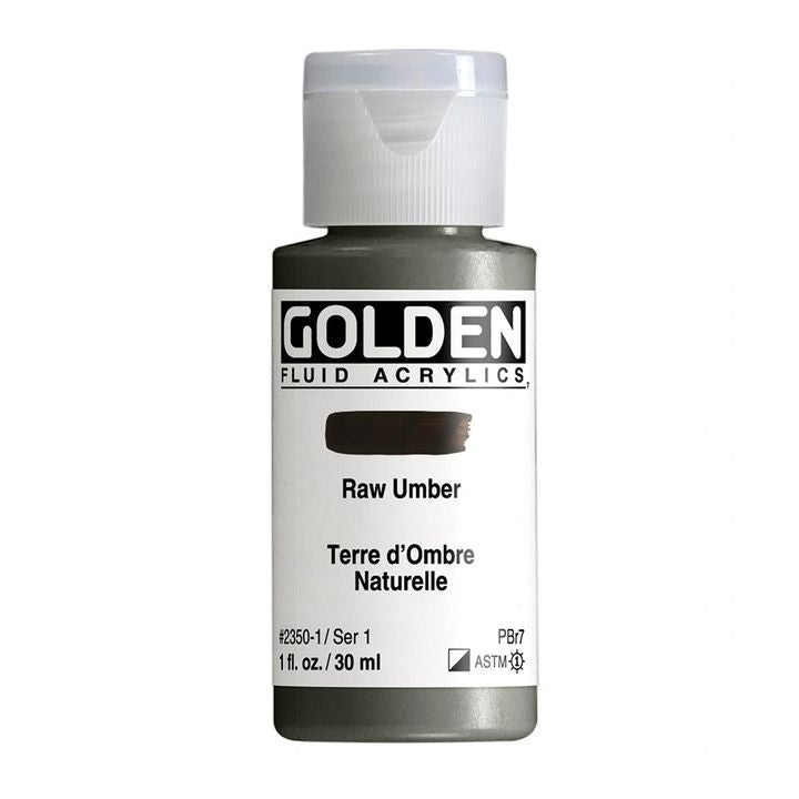 GOLDEN Fluid Acrylfarbe 30 ml – 2350 Umbra natur