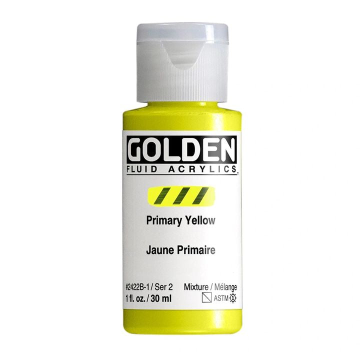 GOLDEN Fluid Acrylfarbe 30 ml – 2422 Gelb