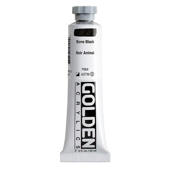 GOLDEN Heavy Body Acrylfarbe 148 ml – 1010 bone schwarz