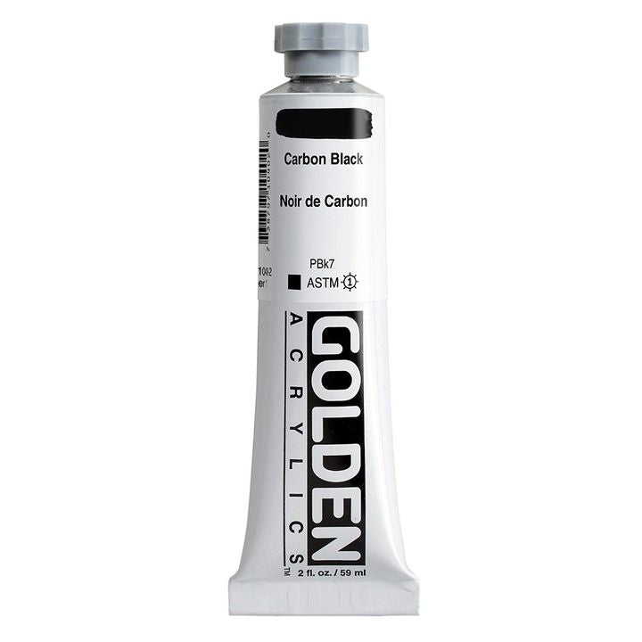 GOLDEN Heavy Body Acrylfarbe 148 ml | verschiedene Farben | 1040 Carbon Schwarz
