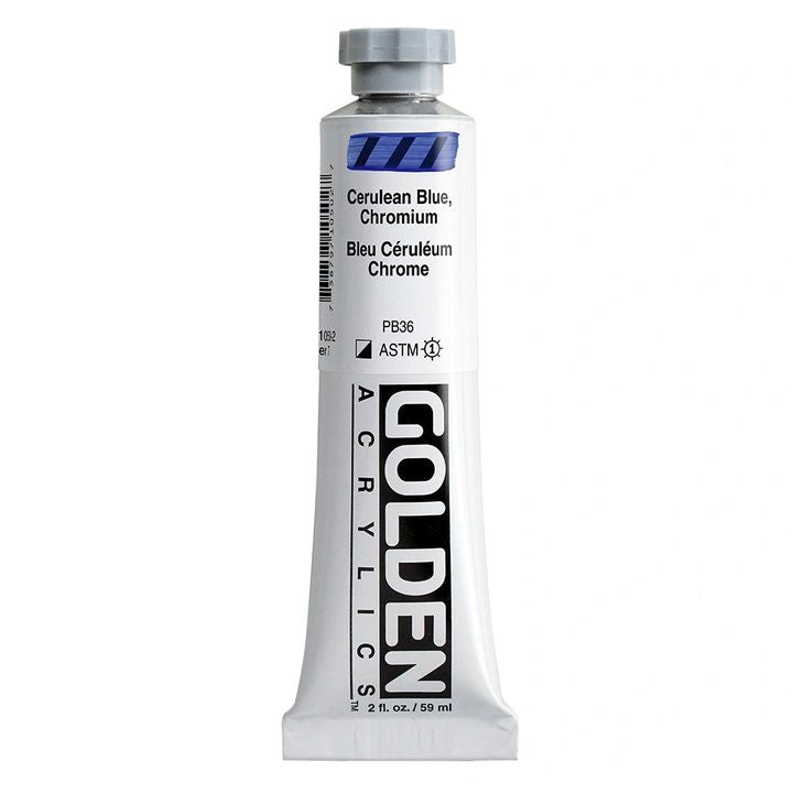 GOLDEN Heavy Body Acrylfarbe 148 ml | verschiedene Farben | 1050 cerulean chrómová modrá
