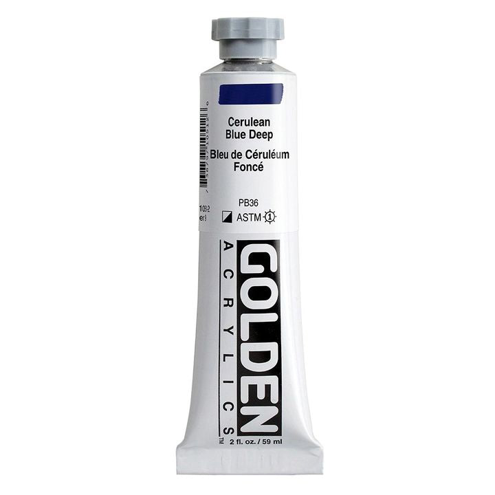 GOLDEN Heavy Body Acrylfarbe 148 ml | verschiedene Farben | 1051 cerulean tmavomodrá