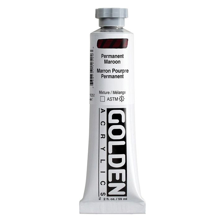 GOLDEN Heavy Body Acrylfarbe 148 ml – 1252 permanent maroon
