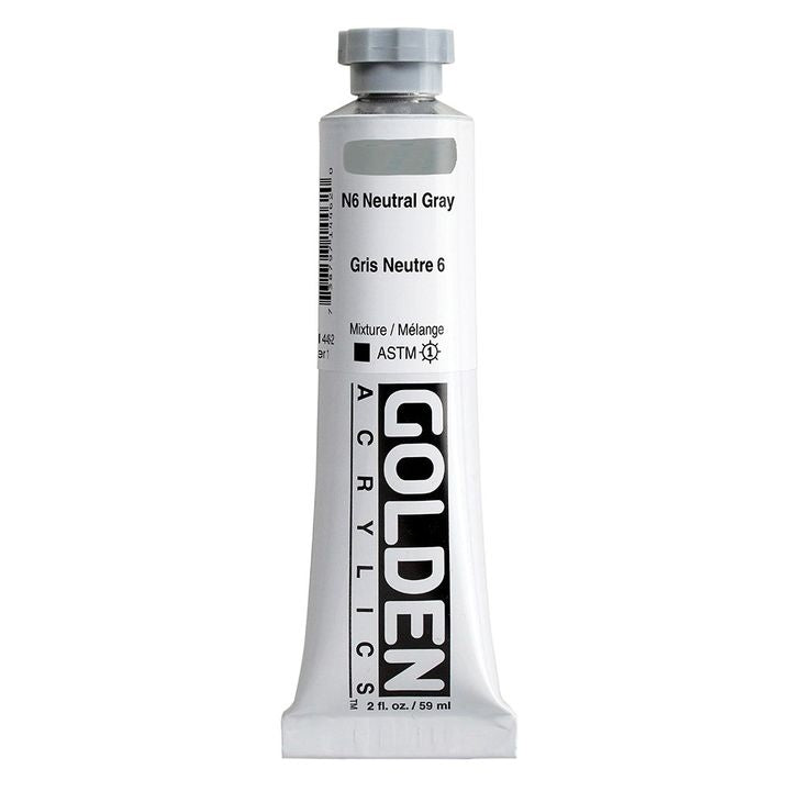 GOLDEN Heavy Body Acrylfarbe 148 ml – 1446 Neutralgrau N6