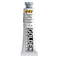 GOLDEN Heavy Body Acrylfarbe 59 ml – 1386 Transparentes Eisenoxid Gelb