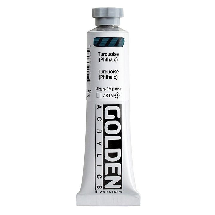 GOLDEN Heavy Body Acrylfarbe 59 ml – 1390 Türkis (ftalo)