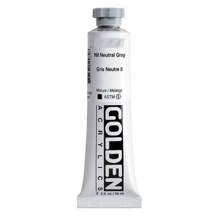 GOLDEN Heavy Body Acrylfarbe 59 ml – 1448 Neutralgrau N8