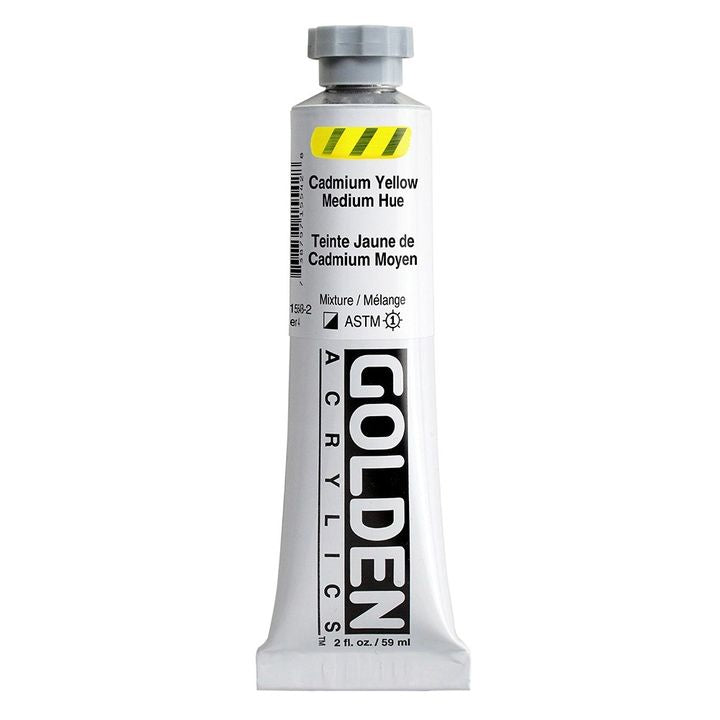 GOLDEN Heavy Body Acrylfarbe 59 ml – 1554 Kadmium Mittelgelb Farbton