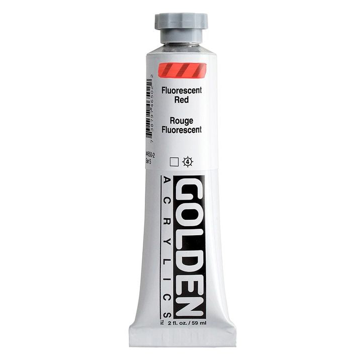 GOLDEN Heavy Body Fluorescent Acrylfarbe 59 ml | verschiedene Farben | 4650 rot
