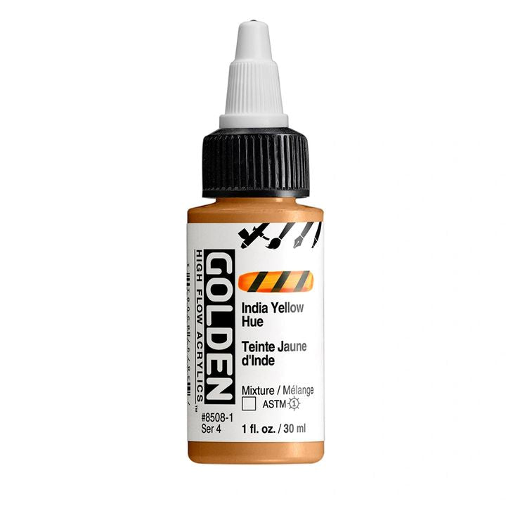 GOLDEN High Flow Acrylfarbe 30 ml | verschiedene Farbtöne | 8508 Indická Žltá Hue