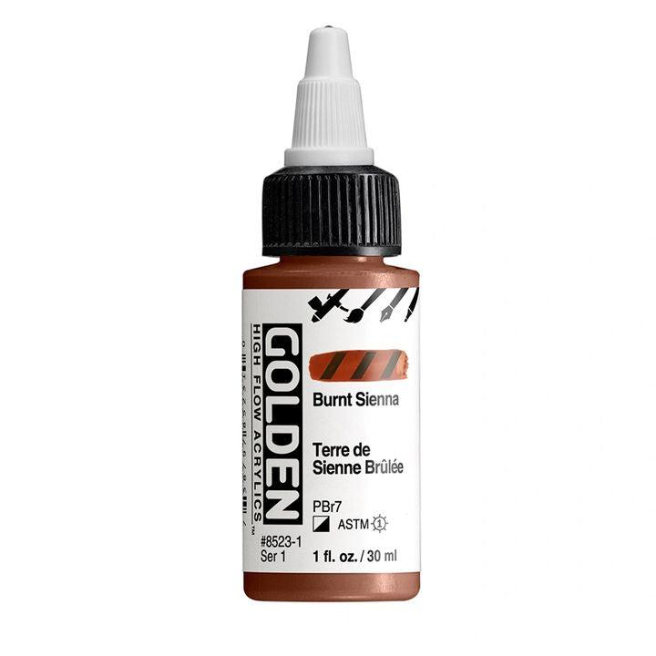 GOLDEN High Flow Acrylfarbe 30 ml | verschiedene Farbtöne | 8523 Pálená Sienna
