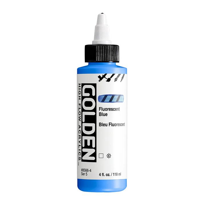 GOLDEN High Flow Fluorescent Acrylfarbe 118 ml – 8566 Blau