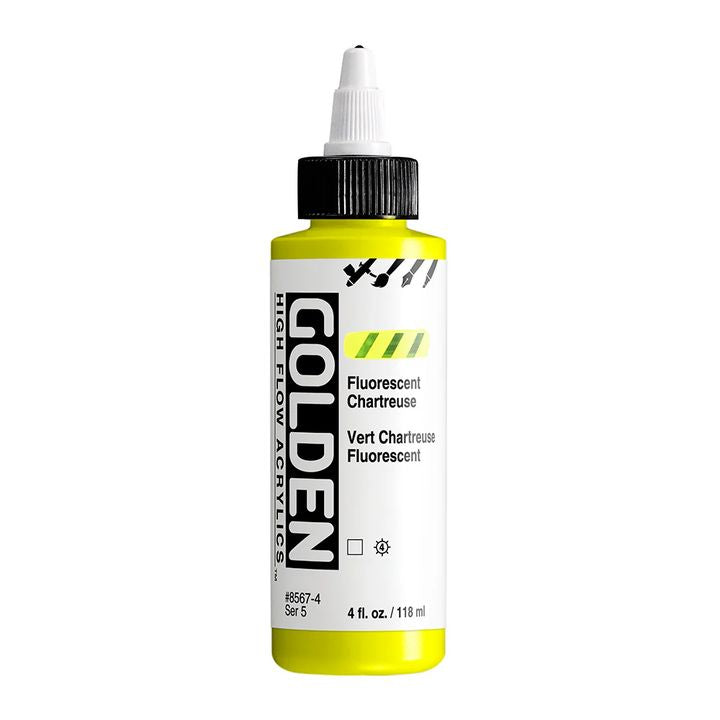 GOLDEN High Flow Fluorescent Acrylfarbe 118 ml – 8567 Chartreuse