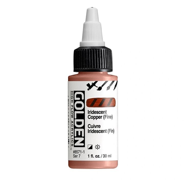 GOLDEN High Flow Iridescent Acrylfarbe 30 ml – 8571 Kupfer Fein