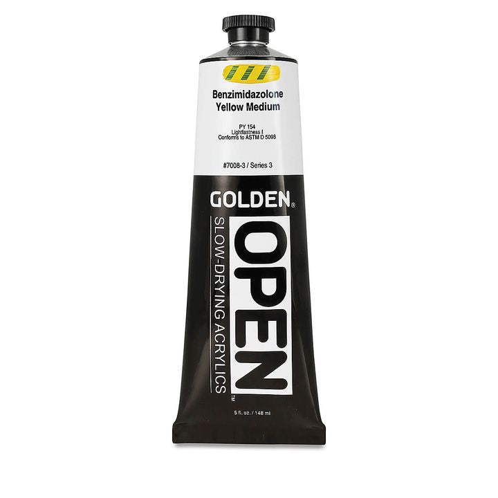 GOLDEN OPEN Slow-Drying Acrylfarbe 148 ml – 7008 Benzimidazolon Gelb Mittel