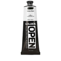 GOLDEN OPEN Slow-Drying Acrylfarbe 148 ml | verschiedene Farbtöne | 7040 Carbon Schwarz