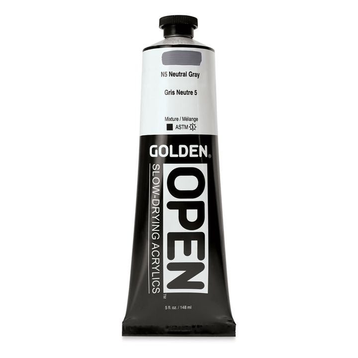 GOLDEN OPEN Slow-Drying Acrylfarbe 148 ml – 7445 N5 Neutralgrau