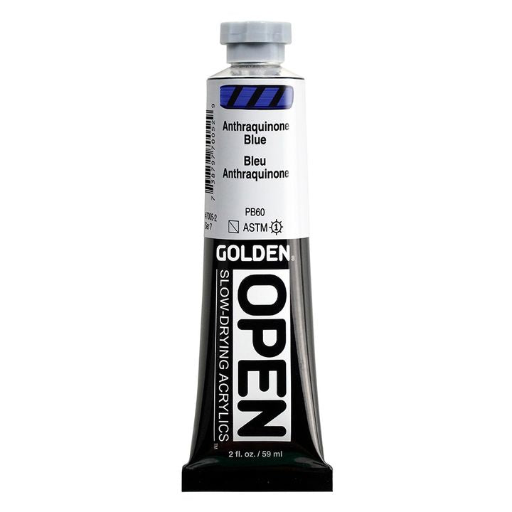 GOLDEN OPEN Slow-Drying Acrylfarbe 59 ml – 7005 Anthrachinonblau