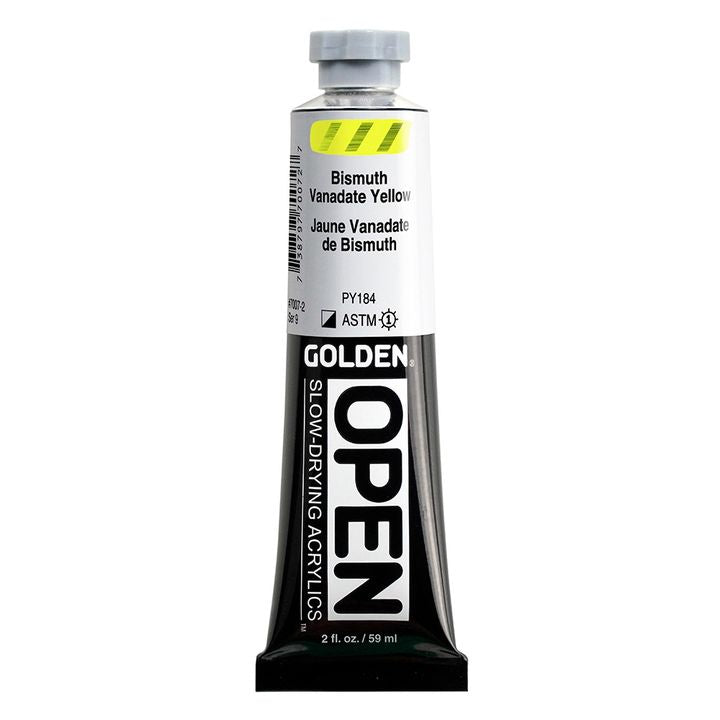 GOLDEN OPEN Slow-Drying Acrylfarbe 59 ml | verschiedene Farbtöne | 7007 Bismut Vanadát Žltá