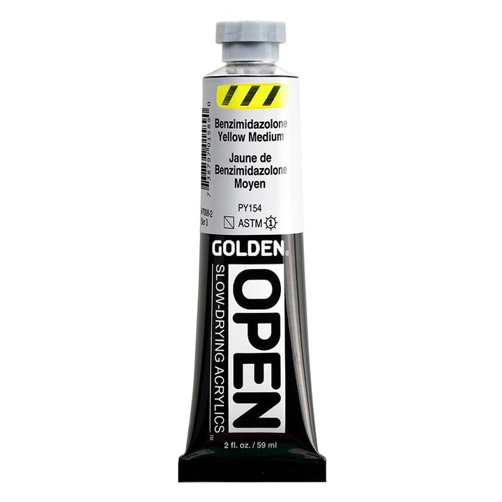GOLDEN OPEN Slow-Drying Acrylfarbe 59 ml – 7008 Benzimidazolon Gelb Mittel