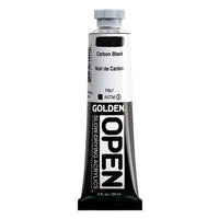 GOLDEN OPEN Slow-Drying Acrylfarbe 59 ml | verschiedene Farbtöne | 7040 Carbon Schwarz