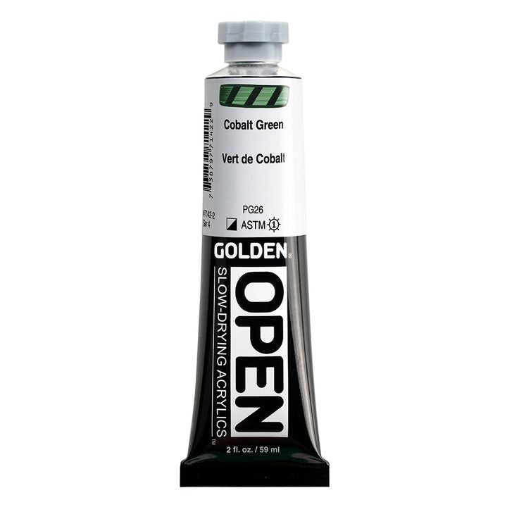 GOLDEN OPEN Slow-Drying Acrylfarbe 59 ml – 7142 Kobalt Grün