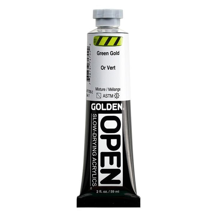 GOLDEN OPEN Slow-Drying Acrylfarbe 59 ml – 7170 Grün Gold