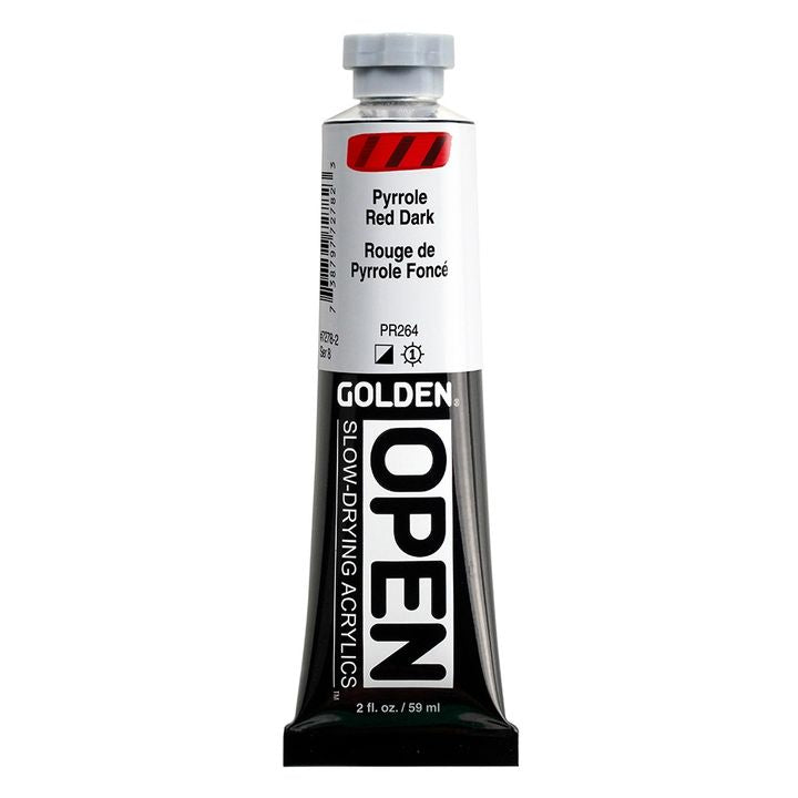 GOLDEN OPEN Slow-Drying Acrylfarbe 59 ml – 7278 Pyrrolrot Dunkel