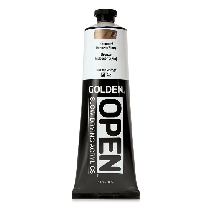 GOLDEN OPEN Slow-Drying Iridescent Acrylfarbe 148 ml – 7481 Bronze Fein