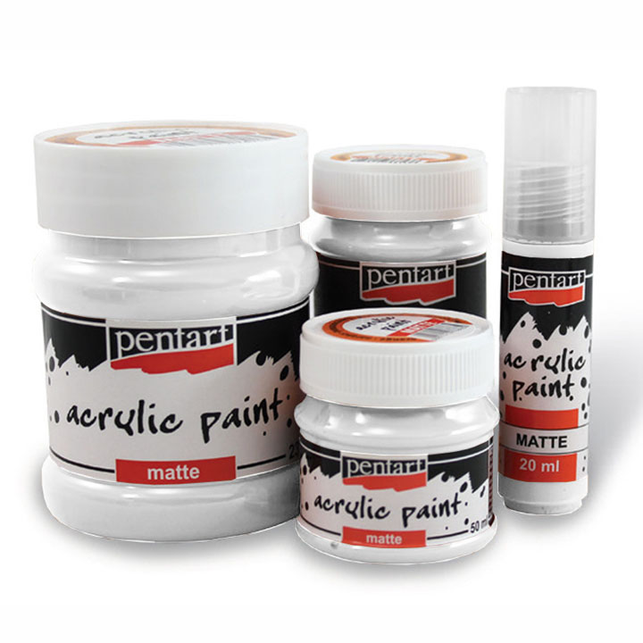 Matte Acrylfarbe - 230 ml | verschiedene Farben | 3232 weiß