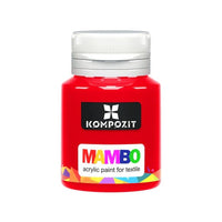 MAMBO Acrylfarbe für Textil und Leder 20 ml – 10 Rot