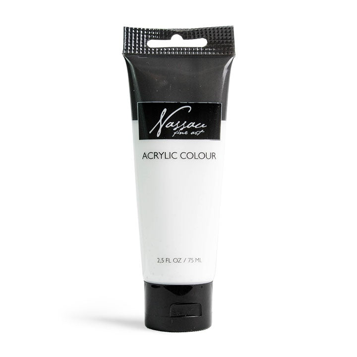 Nassau Fine Art Acrylfarbe in der Tube 75 ml | verschiedene Farbtöne | weiß
