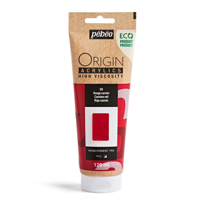 Pebeo ORIGIN Acrylfarbe 120 ml | verschiedene Farbtöne | karminrot
