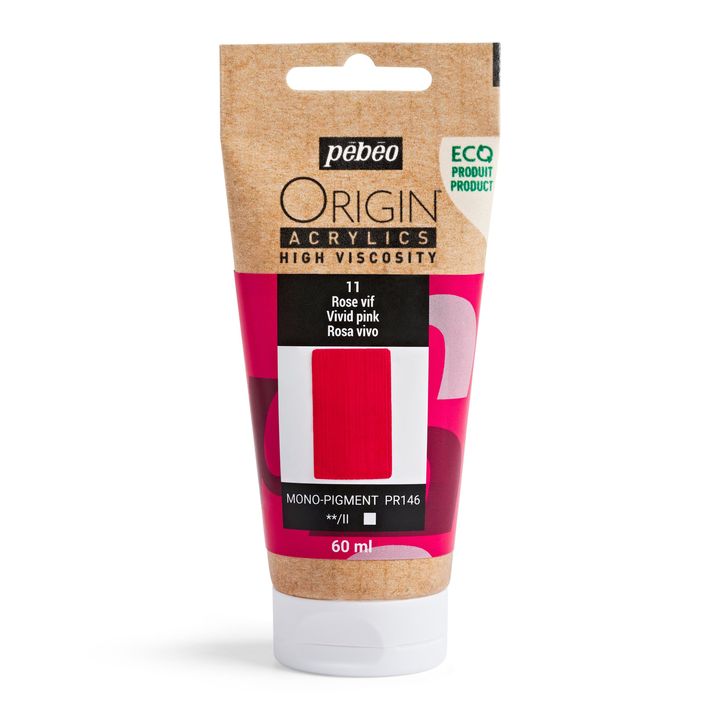 Pebeo ORIGIN Acrylfarbe 60 ml | verschiedene Farbtöne | vivid ružová