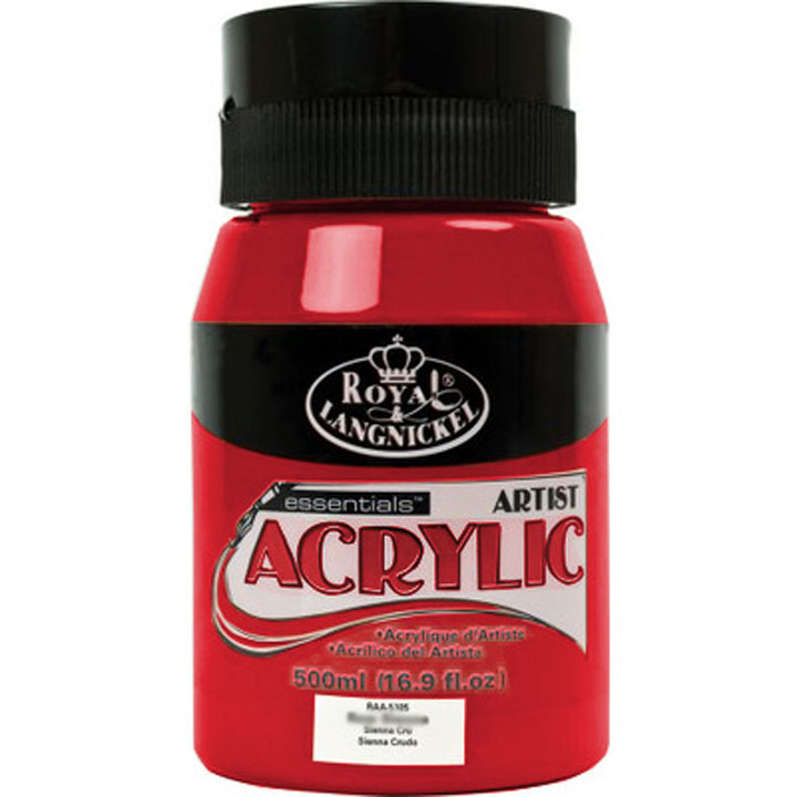 Royal Essentials Acrylfarbe 500 ml | verschiedene Farbtöne | 110 - Kadmiumrot