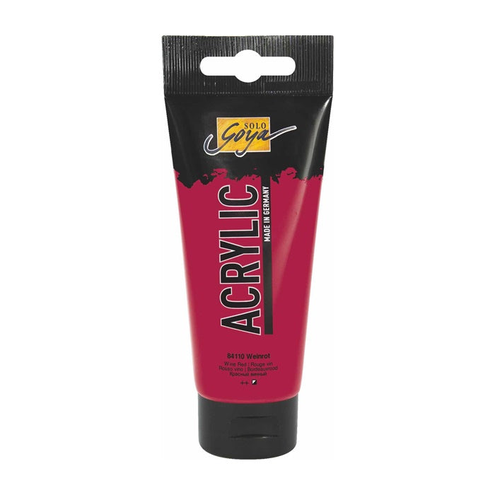 Solo Goya Acrylic Acrylfarbe 100 ml | verschiedene Farbtöne | 10 weinrot