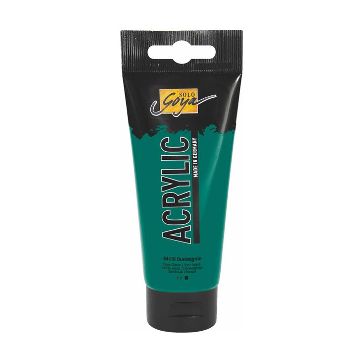 Solo Goya Acrylic Acrylfarbe 100 ml | verschiedene Farbtöne | 19 tmavozelená