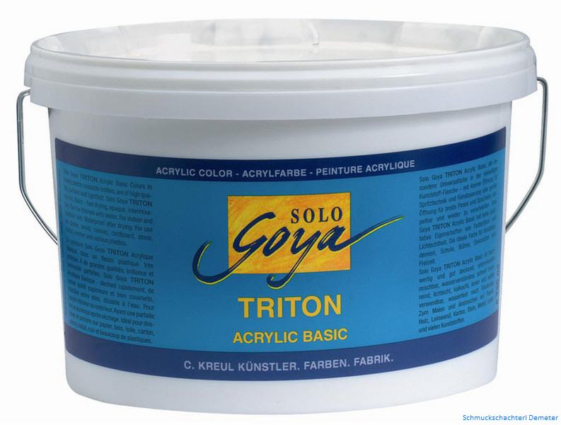 Solo Goya TRITON Acrylfarbe 2500 ml | verschiedene Farben | 09 - schwarz