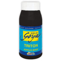Solo Goya TRITON Acrylfarbe 750 ml | verschiedene Farben | 09 - schwarz