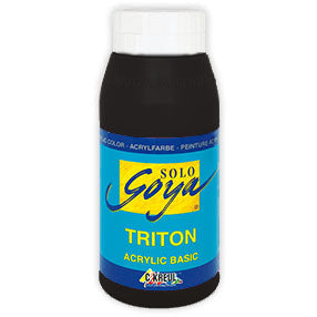 Solo Goya TRITON Acrylfarbe 750 ml | verschiedene Farben | 09 - schwarz