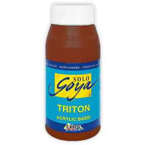 Solo Goya TRITON Acrylfarbe 750 ml | verschiedene Farben | 12 - tmavá Oxide hnedá