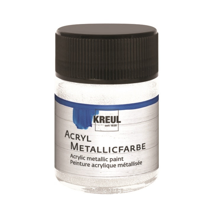 KREUL METALLIC Acrylfarben 50 ml | verschiedene Farben | Perlmutt weiß