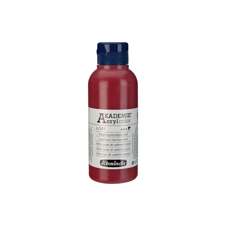 Schmincke AKADEMIE Acrylfarben 250 ml | verschiedene Farben | 341 Kadmiumrot dunkel Farbton