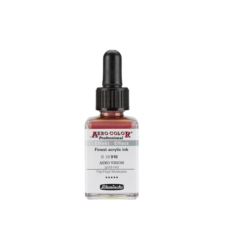 Schmincke AERO COLOR Professional Effect Acryltinte 28 ml | verschiedene Farben | 910 AERO VISION goldrot