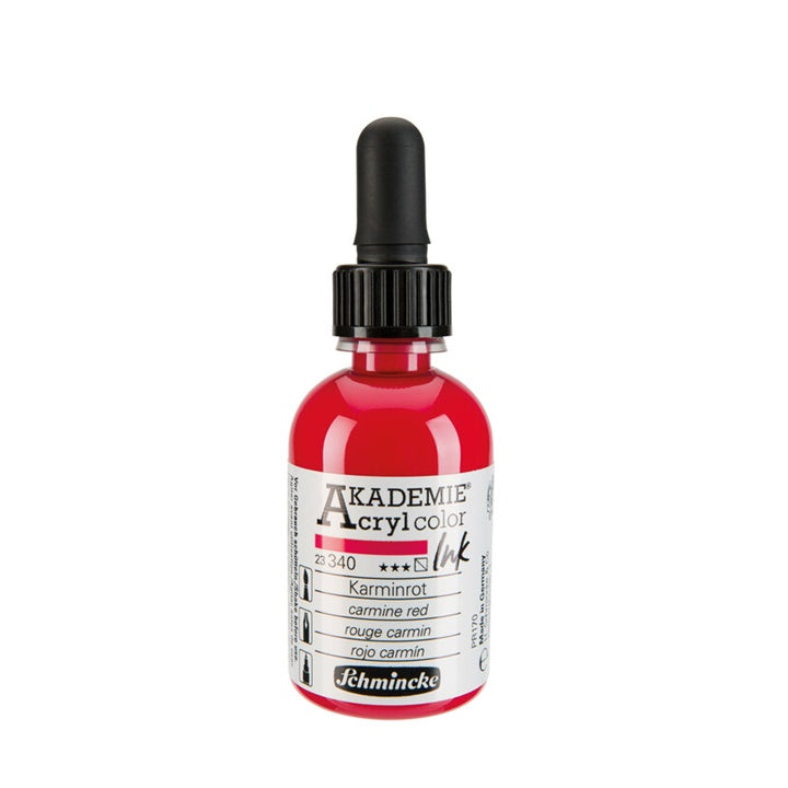 Schmincke AKADEMIE Acryltinte 50 ml | verschiedene Farben | 340 karminrot