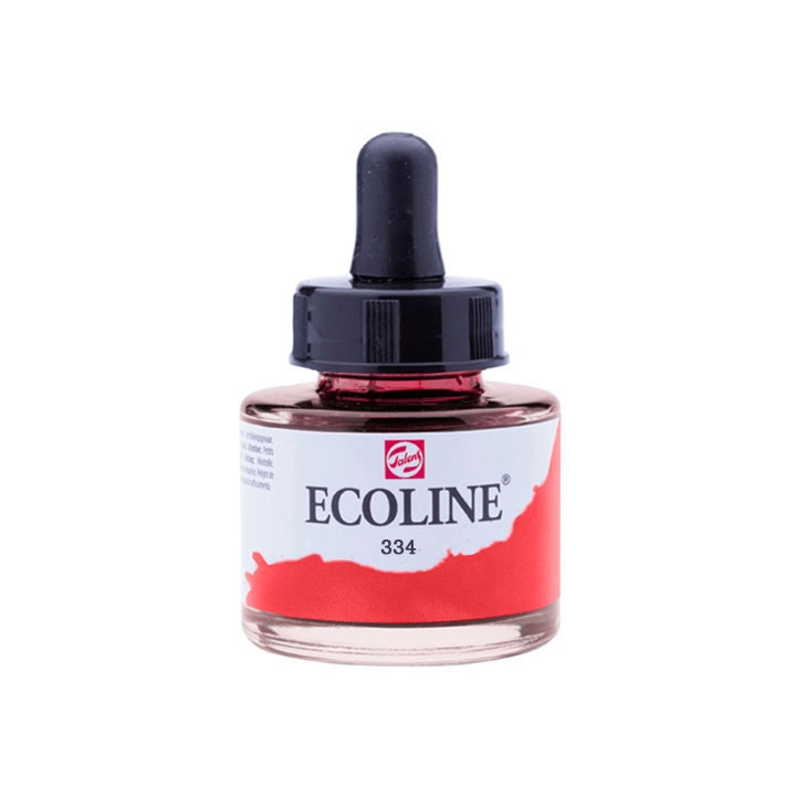 Ecoline Flüssig-Aquarellfarbe 30 ml | verschiedene Farbtöne | 334 - Scarlet