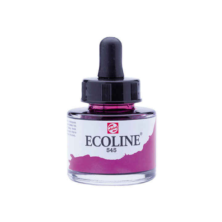 Ecoline Flüssig-Aquarellfarbe 30 ml | verschiedene Farbtöne | 545 rot violett