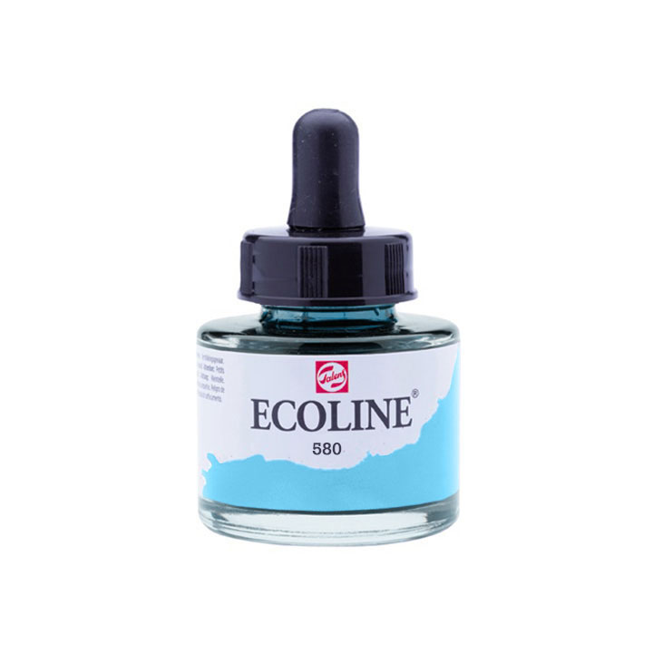 Ecoline Flüssig-Aquarellfarbe 30 ml – 580 Pastel Blau