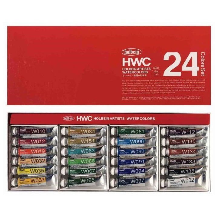 Holbein Artists’ Aquarellfarben | verschiedene Sets | Set mit 24 x 5 ml
